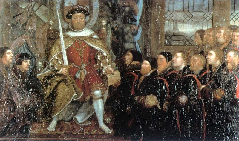 HOLBEIN, Hans the Younger Henry VIII and the Barber Surgeons sf France oil painting art